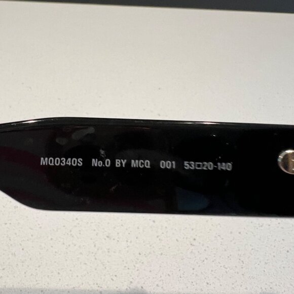 McQueen MQ0342S Rectangular Black Sunglasses With Bold Frame - Picture 9 of 12